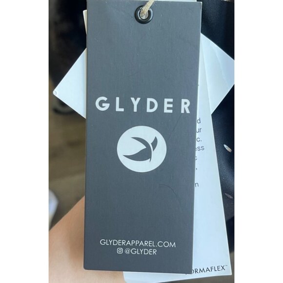 Glyder Black White High Waisted Leggings XXS New Years 4th of July Firework - Picture 7 of 9